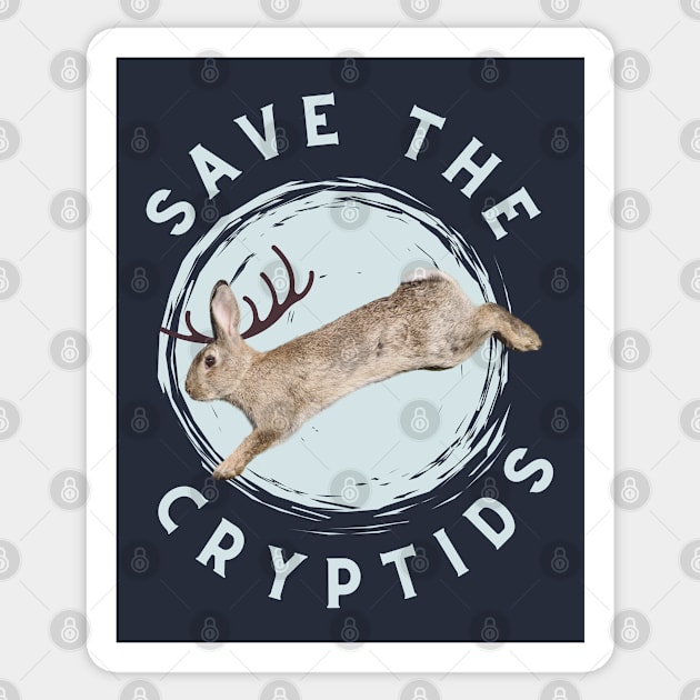 Save the Jackalopes - light blue Sticker by CWAllen